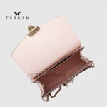 Сумка Женская TERGAN 78972 кожаная на цепочке на плечо NUDE ANALIN Пудра Пудра