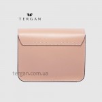 Сумка Женская TERGAN 78972 кожаная на цепочке на плечо NUDE ANALIN Пудра Пудра