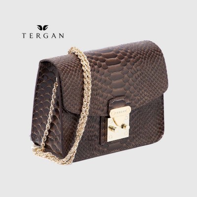 Сумка Женская TERGAN 78972 кожаная на цепочке на плечоKUM PITON
