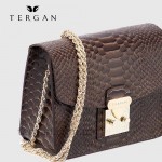 Сумка Женская TERGAN 78972 кожаная на цепочке на плечо KUM PITON 
