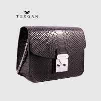Сумка Женская TERGAN 78972 кожаная на цепочке на плечоSIYAH PITON