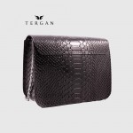 Сумка Женская TERGAN 78972 кожаная на цепочке на плечо SIYAH PITON 