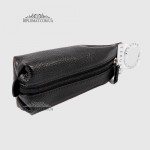 Ключница TERGAN 0193 на молнии из натуральной кожи  SIYAH LATIGO