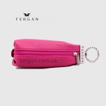 Ключница TERGAN 0193 Стильная Кожаная для ключей среднего размера на молнии  FUJIA FLOATER 
