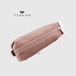 Ключница TERGAN 0193 Стильная Кожаная для ключей среднего размера на молнии  KUM FLOATER Бежевый 