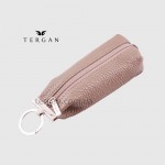 Ключница TERGAN 0193 Стильная Кожаная для ключей среднего размера на молнии  KUM FLOATER Бежевый 
