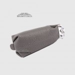 Ключница TERGAN 0193 Стильная Кожаная для ключей среднего размера на молнии  GRI FLOATER Чр