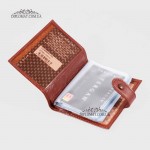 Визитница кожаная для дисконтных карт TERGAN 1323  22TABA RUSTIC Коричневая