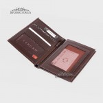 Портмоне мужское для документов и паспорта TERGAN 1219 Кожаное  KAHVE RUSTIC Коричневый 