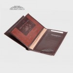 Портмоне мужское для документов и паспорта TERGAN 1219 Кожаное  KAHVE RUSTIC Коричневый 