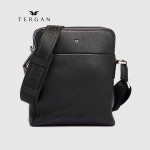 Сумка мужская TERGAN 21408 Кожаная  Через плечо Отделение на металлической молнии SIYAH LATIGO Черный Черный