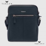 Сумка мужская TERGAN 21408 Кожаная  Через плечо Отделение на металлической молнии  LACIVERT LATIGO Темно Синий Синий