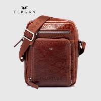 Сумка мужская TERGAN 21430 Кожаная Маленькая с ремнем Через плечо Отделение на металлической молнии TABA BRİC / TABA RUSTIC