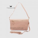 Клатч женский TERGAN 78267 Кожаный  NUDE NAPPA Белый/Бежевый