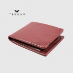 Кошелек мужской TERGAN 1590 Кожаный с Отделением для крупных купюр на металлической молнии  KAHVE NAPPA Темно Коричневый