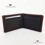 Кошелек мужской TERGAN 1590 Кожаный с Отделением для крупных купюр на металлической молнии  SIYAH NAPPA / 22TABA NAPPA Темно Коричневый