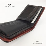 Кошелек мужской TERGAN 1590 Кожаный с Отделением для крупных купюр на металлической молнии  SIYAH NAPPA / 22TABA NAPPA Темно Коричневый