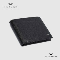Портмоне мужское кожаное С монетницей TERGAN 1469 Отделение для карточек на 12 шт. SIYAH FLOATER Черный