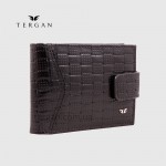 Визитница TERGAN 1473 для чужих визиток из натуральной кожи SIYAH HASIR  Черный