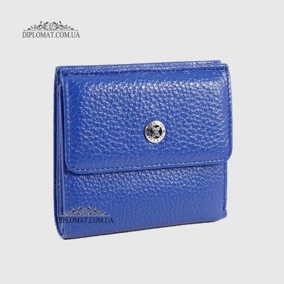 Портмоне Женское TERGAN 5627  Кожаное мини С монетницей и потайным карманом SAKS MAVI FLOATER Синий