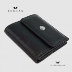 Портмоне Женское TERGAN 5627  Кожаное мини С монетницей и потайным карманом SIYAH FLOATER Черный