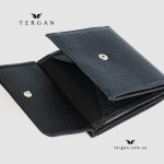 Портмоне Женское TERGAN 5627  Кожаное мини С монетницей и потайным карманом SIYAH FLOATER Черный