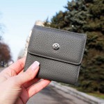 Портмоне Женское TERGAN 5627  Кожаное мини    GRI FLOATER Чр