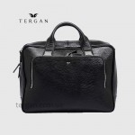 Мужская кожаная сумка для документов и Ноутбука TERGAN 21427  SİYAH BRİС / SİYAH RUSTIC Черный