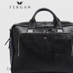 Мужская кожаная сумка для документов и Ноутбука TERGAN 21427  SİYAH BRİС / SİYAH RUSTIC Черный