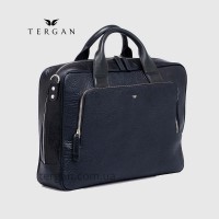 Мужская кожаная сумка для документов и Ноутбука TERGAN 21427 LACIVERT BRIC / LACIVERT RUSTIC