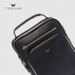 Сумка мужская TERGAN 21482 Кожаная Вертикальная С верхней ручкой и ремнем на плечо  SIYAH LATIGO Черный Черный