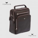 Сумка мужская TERGAN 21482 Кожаная Вертикальная С верхней ручкой и ремнем на плечо  KAHVE LATIGO Темно Коричневый