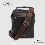 Сумка мужская TERGAN 21482 Кожаная Вертикальная С верхней ручкой и ремнем на плечо  KAHVE LATIGO Темно Коричневый