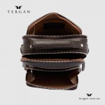 Сумка мужская TERGAN 21482 Кожаная Вертикальная С верхней ручкой и ремнем на плечо  KAHVE LATIGO Темно Коричневый