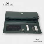Женский кожаный кошелек TERGAN 5584 K.Yesil Rustic, зелёный