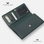 Женский кожаный кошелек TERGAN 5584 K.Yesil Rustic, зелёный