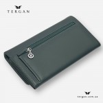 Женский кожаный кошелек TERGAN 5584 K.Yesil Rustic, зелёный