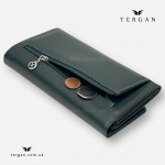 Женский кожаный кошелек TERGAN 5584 K.Yesil Rustic, зелёный