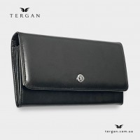 Женский кошелек из натуральной кожи TERGAN 5584  SIYAH RUSTIC Черный