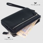 Мини-клатч мужской TERGAN 1605 черный FLOATER с петлей на руку