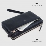 Мини-клатч мужской TERGAN 1605 черный FLOATER с петлей на руку