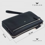 Мини-клатч мужской TERGAN 1605 черный FLOATER с петлей на руку