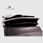 Портфель Кожаный TERGAN 2775 С двумя накладными карманами SIYAH VEGETAL Черный