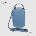 Сумка Женская Кожаная TERGAN 80287  MAVI FLOATER Голубой