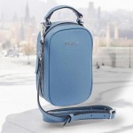 Сумка Женская Кожаная TERGAN 80287  MAVI FLOATER Голубой