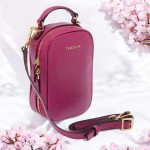 Сумка Женская Кожаная TERGAN 80287  FUJYA FLOATER Сиреневый