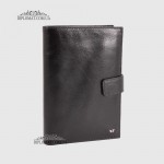 Портмоне мужские c кожаным вкладышем для паспорта TERGAN 1484  SIYAH RUSTIC Черный Черный