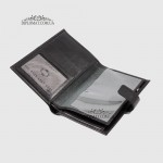 Портмоне мужские c кожаным вкладышем для паспорта TERGAN 1484  SIYAH RUSTIC Черный Черный