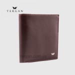 Портмоне мужское TERGAN 1500 Небольшое На кнопке На 10 карточек KAHVE RUSTIC Коричневый