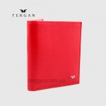 Портмоне мужское TERGAN 1500 Небольшое На кнопке На 10 карточек KIRMIZI RUSTIC Красный Красный